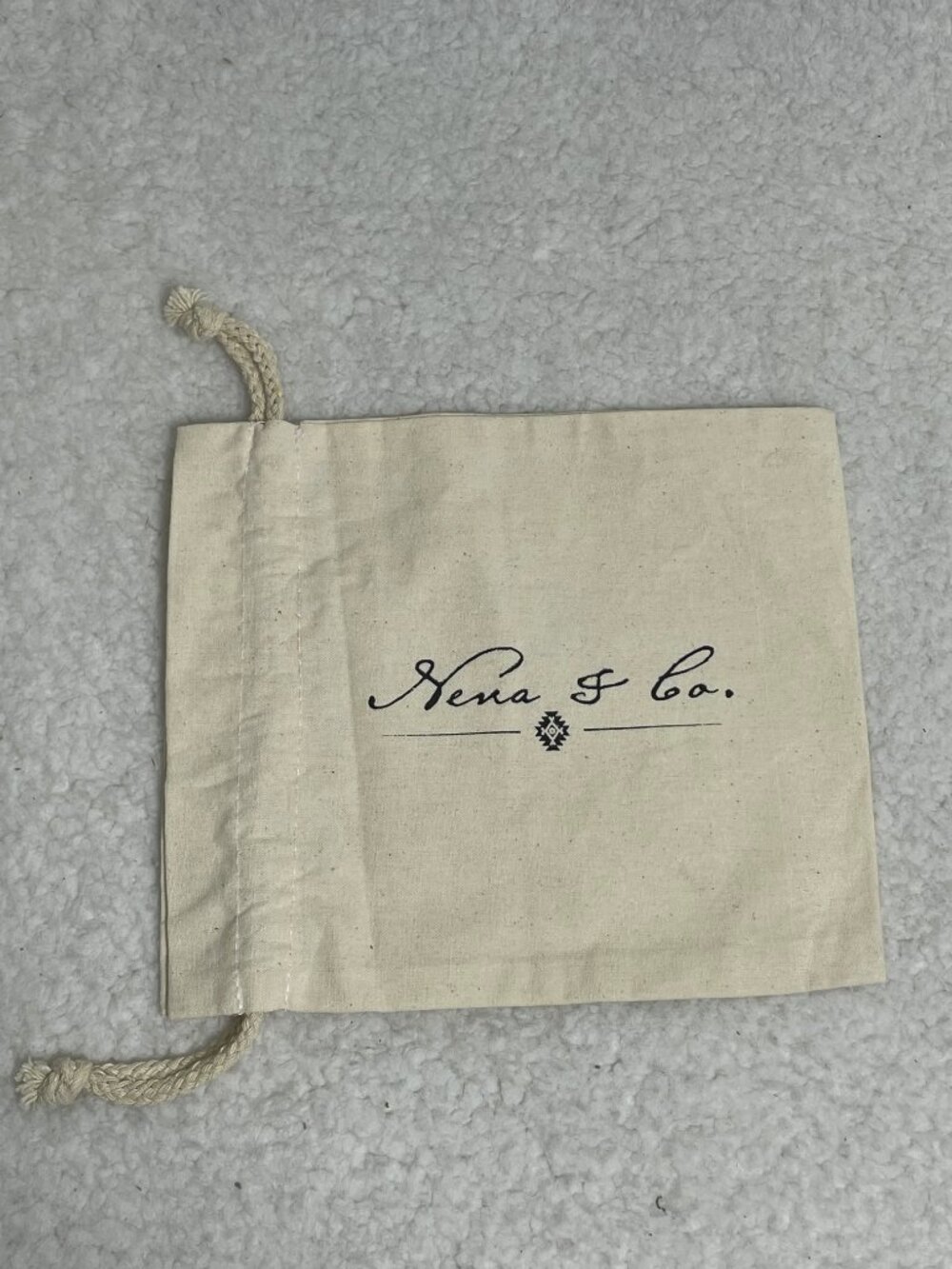 Nena & Co. Small Drawstring Cloth Dust Cover Bag 7x8 Inches NEW
